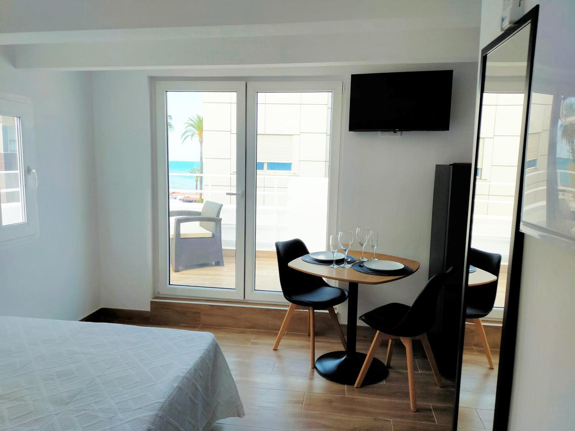 Moderno Atico Loft En Peniscola Centro, Cerca De La Playa Y El Castillo Papa Luna公寓 外观 照片